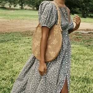 Doen Asheville dress in blue cottage daisy, size M